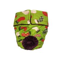 Christmas Stockings on Green   Dog Diaper