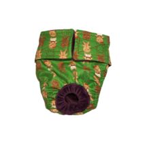 Christmas Gingerbread on Green Dog Diaper