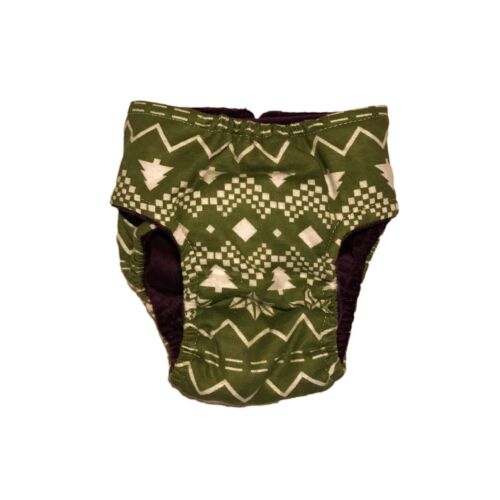 green christmas tree diaper - back green christmas tree diaper - back