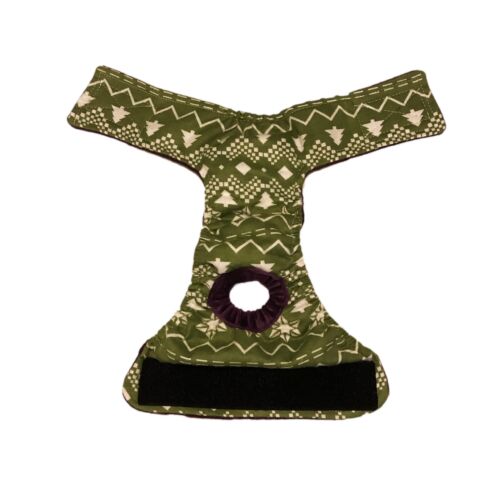 green christmas tree diaper - open green christmas tree diaper - open