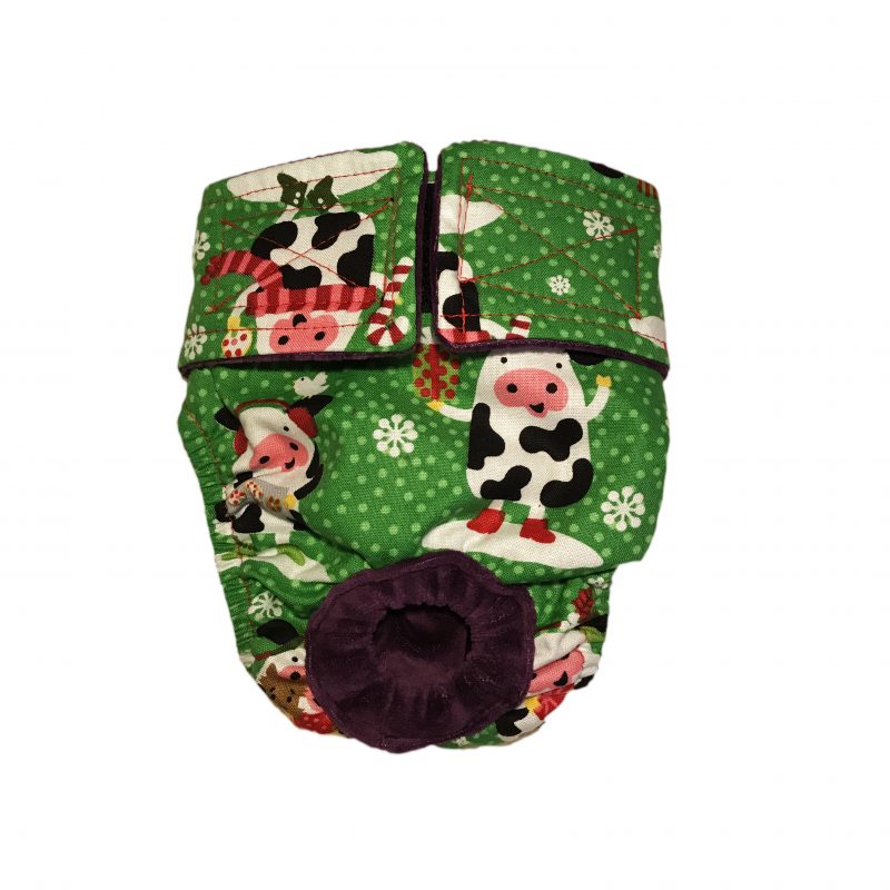 Holiday Cows   Dog Diaper