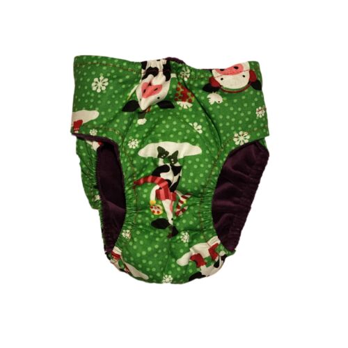 holiday cows diaper - back holiday cows diaper - back