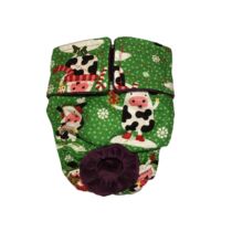 Holiday Cows Dog Diaper