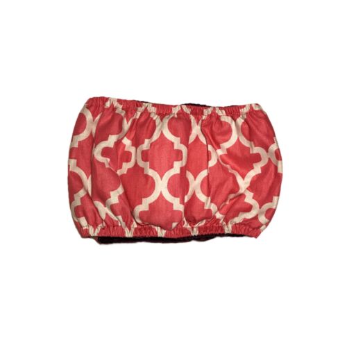 pink quatrefoil belly band - back pink quatrefoil belly band - back