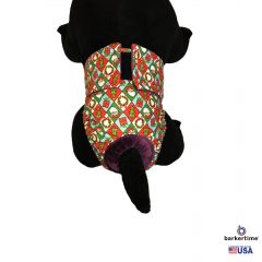 Santa Claus Christmas Argyle Washable Cat Diaper