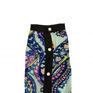 Wavy Flower PeeJama E-Collar Alternative Recovery Suit