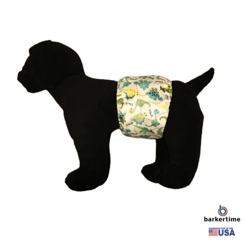 Dinosaur on White pul belly band - model 1 Dinosaur on White pul belly band - model 1