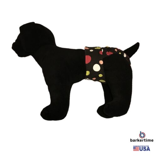 colorful polka dot on black diaper - model 1 colorful polka dot on black diaper - model 1