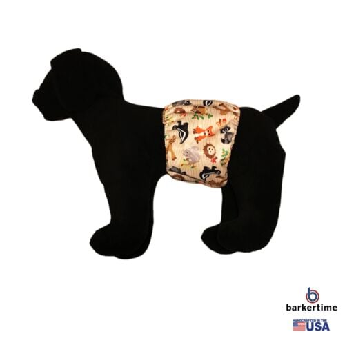 forest friends on brown pul belly band - model 1 forest friends on brown pul belly band - model 1