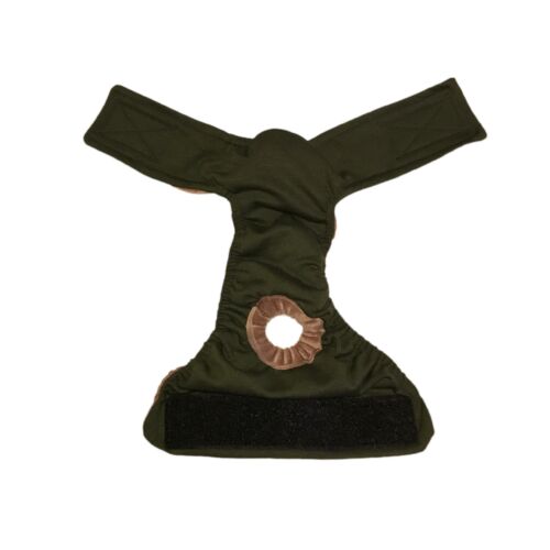 green diaper - open green diaper - open