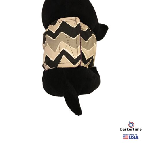 black and gray chevron belly band - model 2 black and gray chevron belly band - model 2