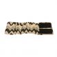 black and gray chevron belly band - open