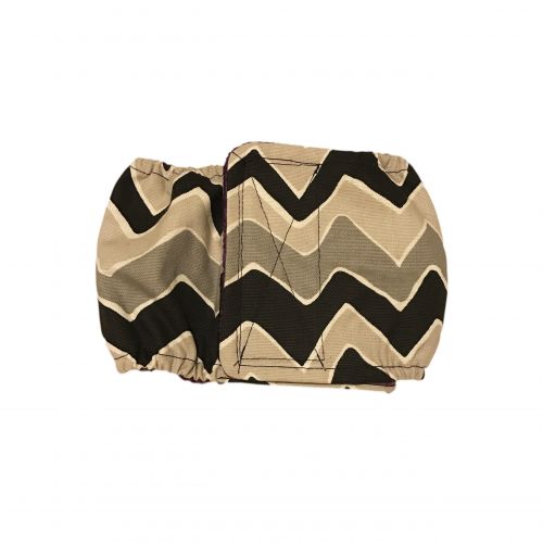 black and gray chevron belly band