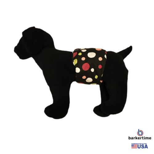 colorful polka dot on black belly band - model 1 colorful polka dot on black belly band - model 1