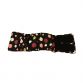 colorful polka dot on black belly band - open