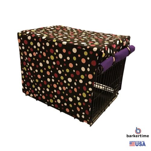 colorful polka dot on black crate cover 1 colorful polka dot on black crate cover 1