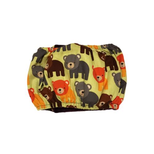 happy bear on green belly band - back happy bear on green belly band - back