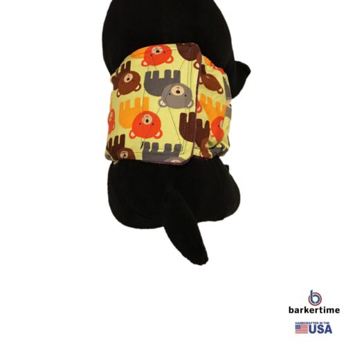 happy bear on green belly band - model 2 happy bear on green belly band - model 2