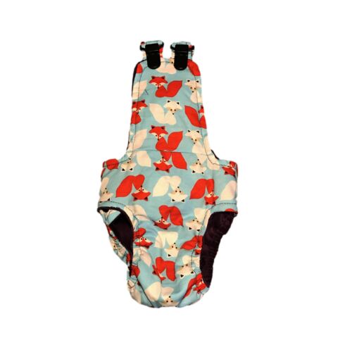 happy fox diaper overall - back happy fox diaper overall - back