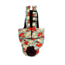 Happy Fox Escape-Proof Washable Dog Diaper Overall
