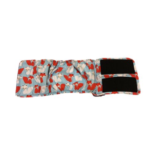 red and white fox belly band - open red and white fox belly band - open