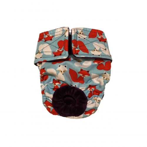 red and white fox diaper
