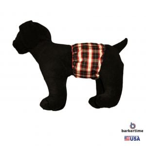 American Plaid Washable Dog Belly Band Male Wrap