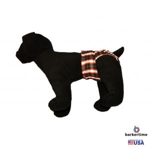 American Plaid Washable Dog Diaper