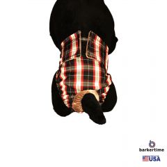 American Plaid Washable Cat Diaper