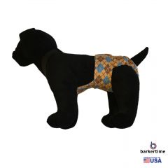 Argyle Escape-Proof Washable Dog Diaper Overall