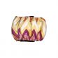 orange and yellow chevron minky belly band - back