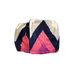 Pink and Blue Chevron Minky Washable Dog Belly Band Male Wrap
