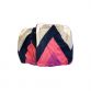 pink and blue chevron minky belly band