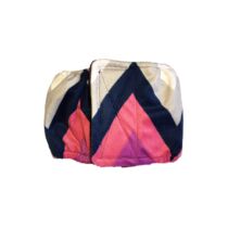 Pink and Blue Chevron Minky Dog Belly Band