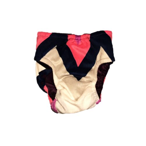 pink and blue chevron minky diaper - back pink and blue chevron minky diaper - back