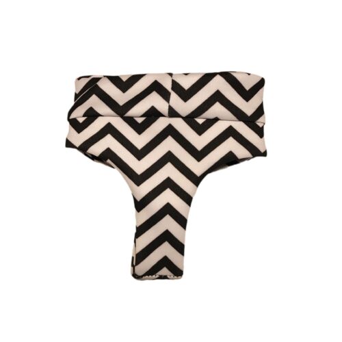 black chevron on white diaper pullup - back black chevron on white diaper pullup - back