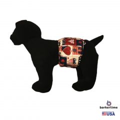 Hearts and Patriotic Love Washable Dog Belly Band Male Wrap