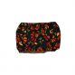 red flowers on green belly band - back