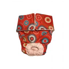Starblast on Red Washable Dog Diaper