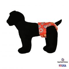 Starblast on Red Washable Dog Diaper