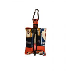 Dog Poop Bag Dispenser made from Oklahoma City Thunder fabric