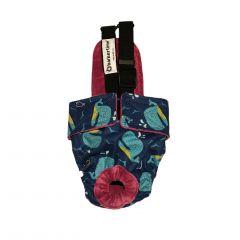 Blue Whale Escape-Proof Washable Dog Diaper Overall