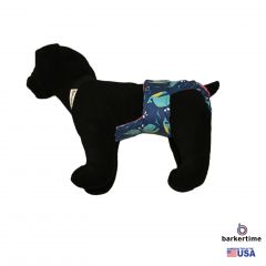 Blue Whale Escape-Proof Washable Dog Diaper Overall