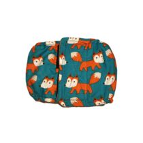 Orange Fox on Teal Dog Belly Band