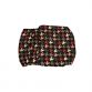 colorful houndstooth on black belly band