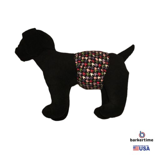 colorful houndstooth on black belly band - model 1 colorful houndstooth on black belly band - model 1