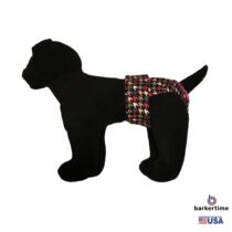 colorful houndstooth on black diaper – model 1