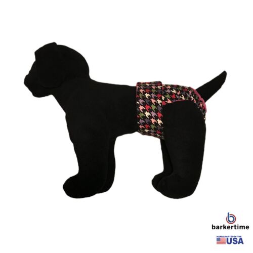 colorful houndstooth on black diaper - model 1 colorful houndstooth on black diaper - model 1