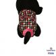 colorful houndstooth on black diaper - model 2