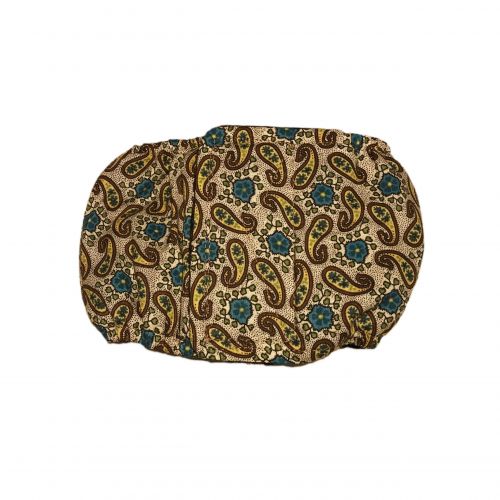 yellow paisley and blue flower belly band